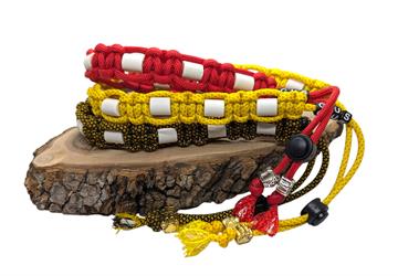 EM keramisk justerbart Flåthalsbånd - Bordeaux - 40-50 cm