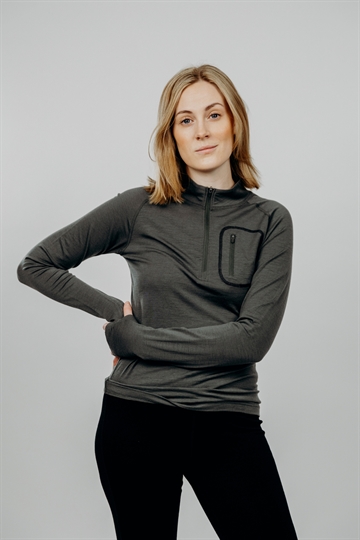 Superino™ Bolling Half Zip tynd uldtrøje til damer