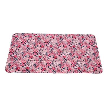 Kølemåtte - pink med blomster str. 50x90 cm