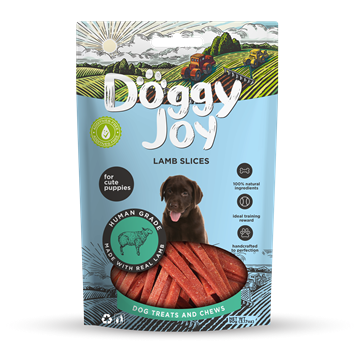 Doggy Joy - Strips af frisk lammekød til hvalpe