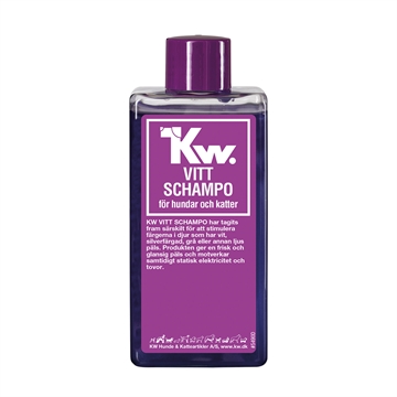 KW Hvid Shampoo til lyse pelse - 200 ml.