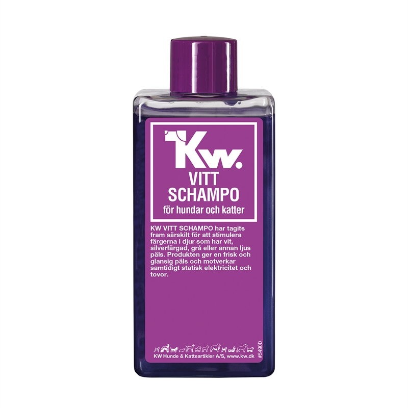 KW Hvid Shampoo til lyse pelse - 200 ml.