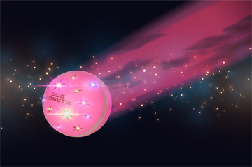 Dog Comets Helix - interaktiv bold - Pink