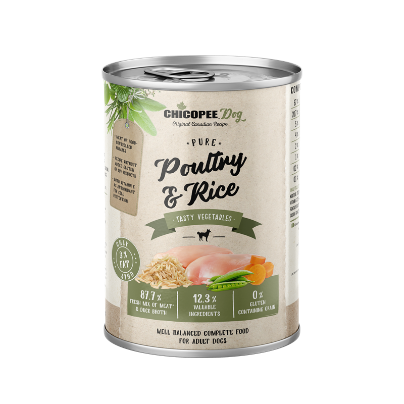 Chicopee Pure Poultry & Rice - 800 gram