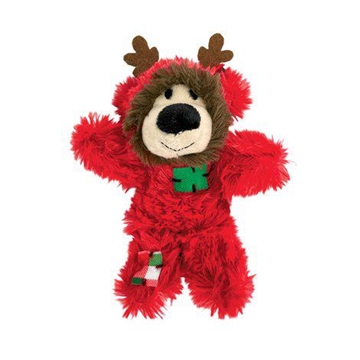 KONG softies julebamse - 10 cm - Rød