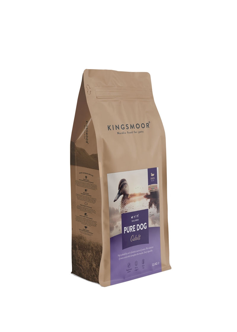 Kingsmoor Pure Duck til små racer - 2,5 kg.