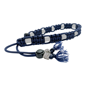 EM keramisk justerbart Flåthalsbånd - Marineblå - 40-50 cm