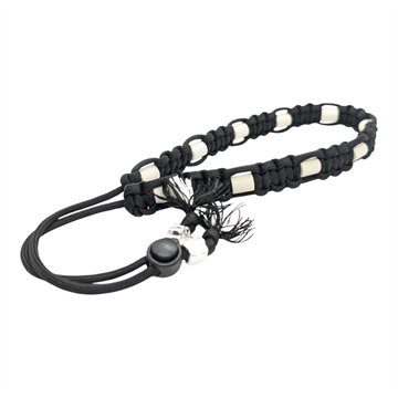 EM keramisk justerbart Flåthalsbånd - Sort - 40-50 cm