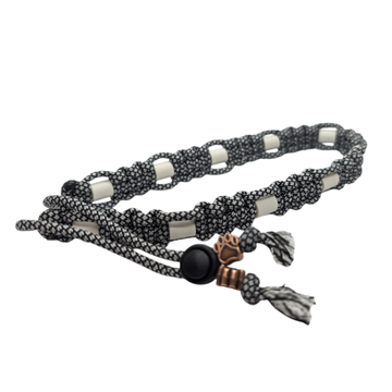 EM keramisk justerbart Flåthalsbånd - Silver Diamond - 30-40 cm