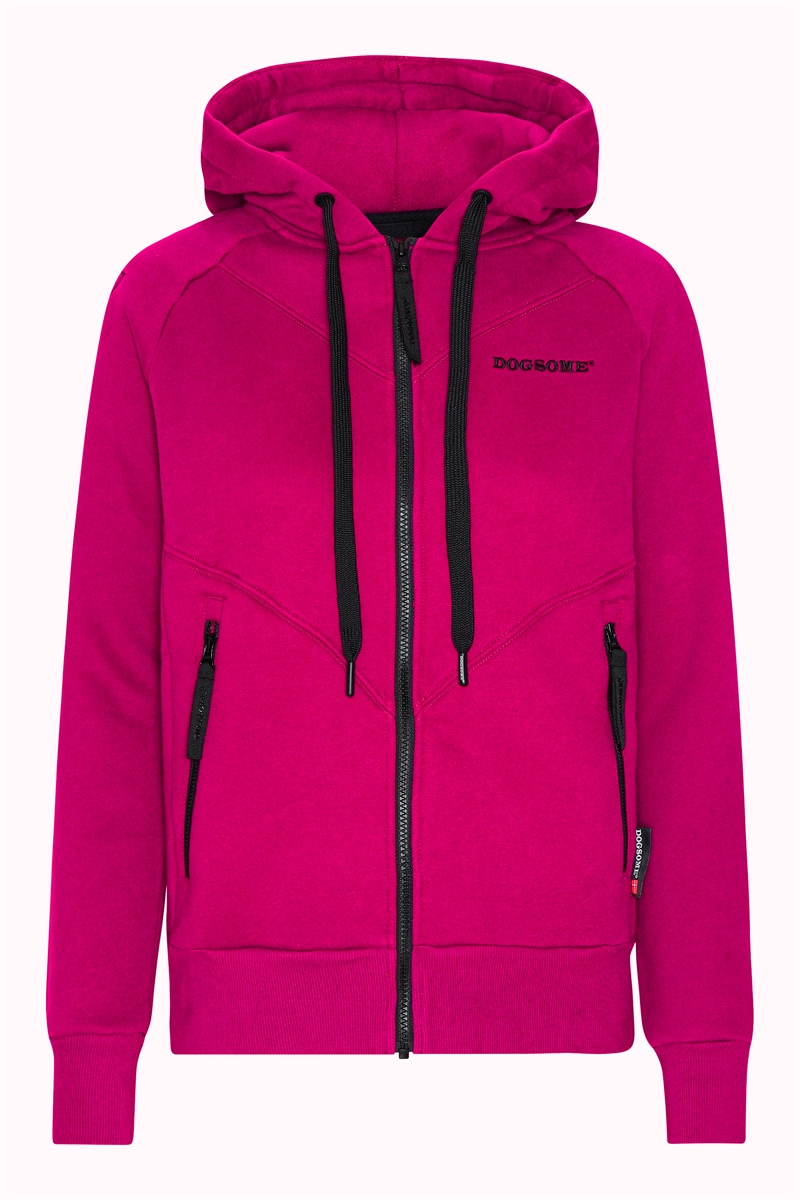 DOGSOME Biathlon Sports hoodie til damer - Pink Str. S