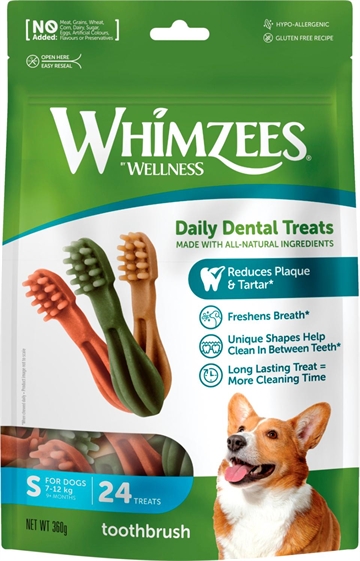 Whimzees Toothbrush Star - Str. S - 24 stk.