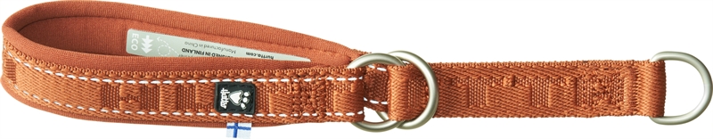 Hurtta Casual halsbånd med halvkvæl - Cinnamon 35-45 cm