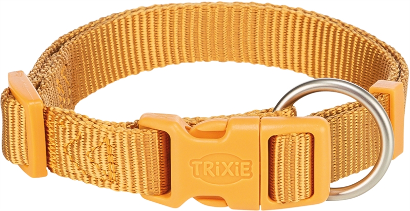 Trixie nylon halsbånd - Karrygul Str. S-M