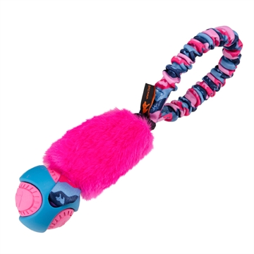 Tug-e-nuff PowerBall med kunstig pels - Pink