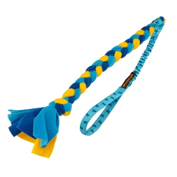 Tug-e-nuff Fleece legetøj med elastikhank - Blå