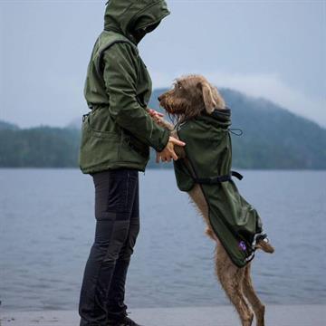 Canelana Softshell Cover dækken - vind- og regndækken - Grøn Terrier str. S