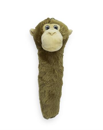 Party Pets Monkey stick - en blød abe, som din hund vil elske - Lysebrun