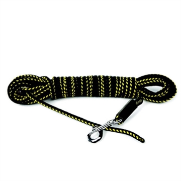 Nylon træningsline sort/gul uden håndtag - 5 meter